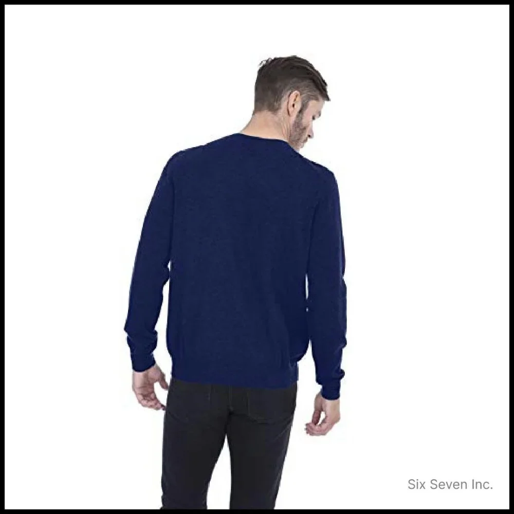 Pure Cashmere Crewneck Sweater Classic Elegant Minimal Timeless Pullover
